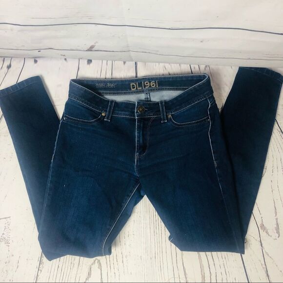 DL1961 Emma Legging Jeggings Skinny 4 Way Stretch Premium Denim Jeans Blue 27 - Picture 3 of 11
